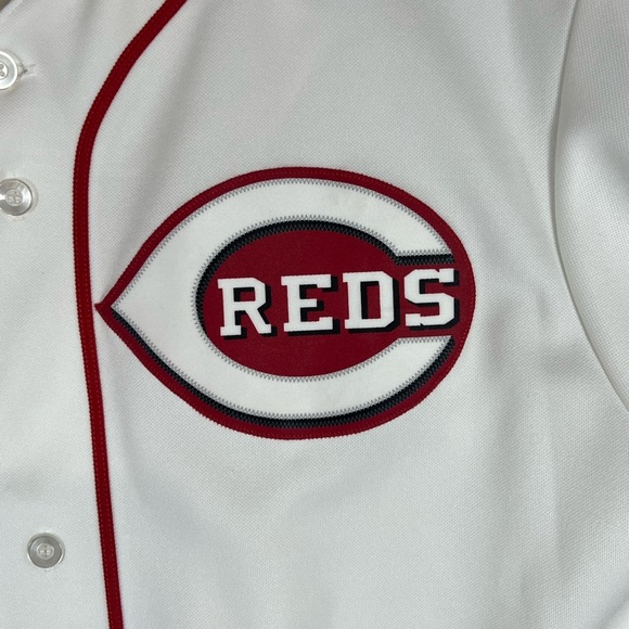 Majestic Size Medium Cincinnati Reds Votto White and Red Men's Jersey - Picture 3 of 9
